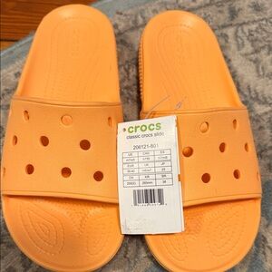 BRAND NEW* CROCS Vibrant Orange Classic Slides